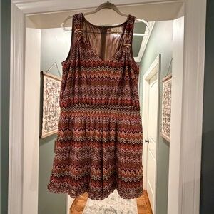 Vibrant Chevron Patterned Jumpsuit